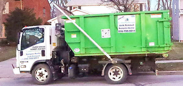 Cleveland junk removal services truck
